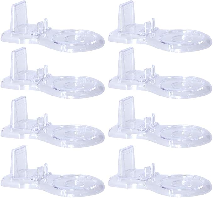 8 Packs Acrylic Display Stands Tea Cup Saucer European Coffee Shelf Display by Unknown