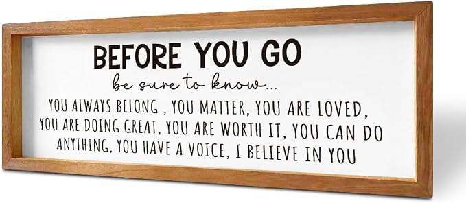 You Matter, You are Loved Wooden Picture Frame by ENGVZ
