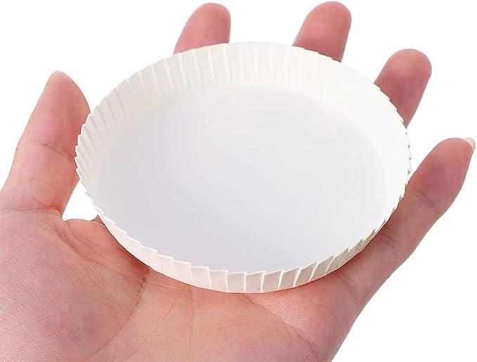 KISSHAKE 100 PCS Disposable Cup Cover Hot Lid Recycled Drinking Lid Coffee Cup - Image 4