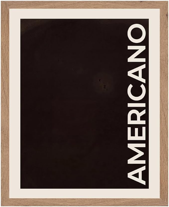 Lawrence Williams Designs Americano Coffee Poster by LawrenceWilliamsDesigns