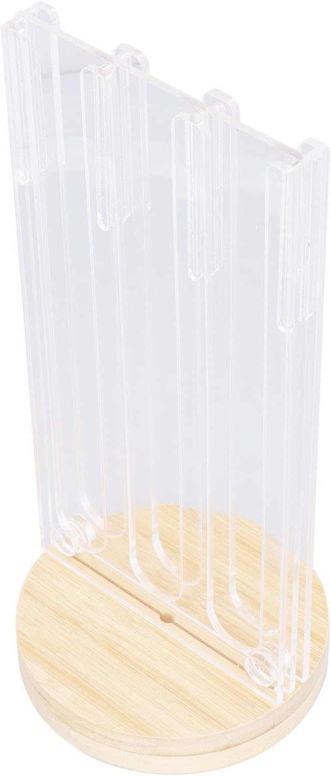 48 - Hole Rotatable Coffee Capsule Holder, Acrylic and Wood Pod Rack Stand - Image 4