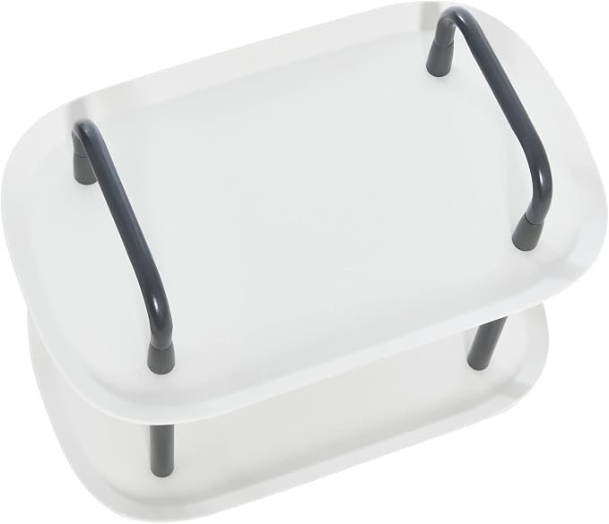 Main + Mesa Modern Plastic and Metal 2-Tier Trolley - Image 7