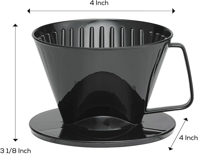 Fino Pour-Over Coffee Brewing Filter Cone, Number 1-Size, Brews 1 to 2-Servings - Image 3
