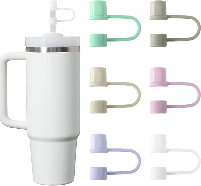 6PCS Silicone Straw Covers Cap Compatible by CEDIDJAC