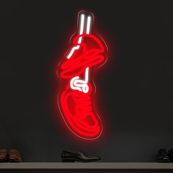 Sneakers Neon Sign For The Ultimate, Shoe Neon Sign, Sneaker Night Light Modern by DMDMBSR