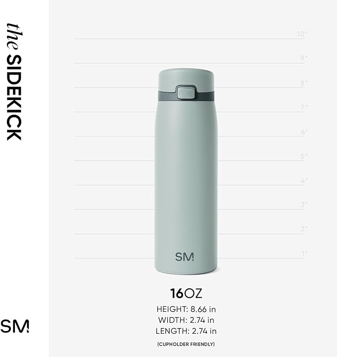 Simple Modern Sidekick Travel Coffee Mug | Ceramic-Lined Insulated Stainless - Image 6