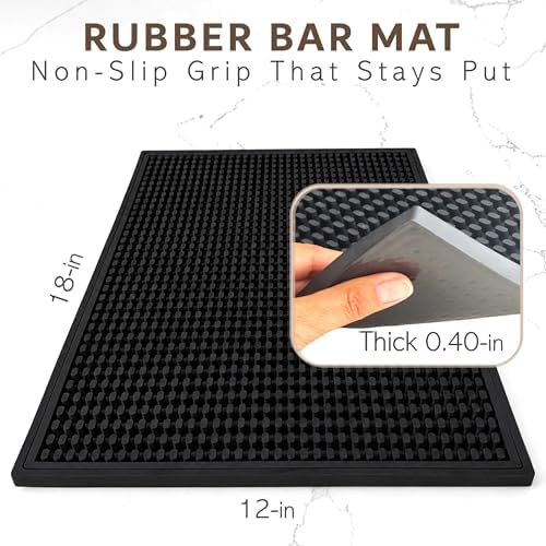 Bar Mat Bundle 2-Pack 12x6" Bar Spill Mats + Counter Mat 18x12”| Non-Slip - Image 2