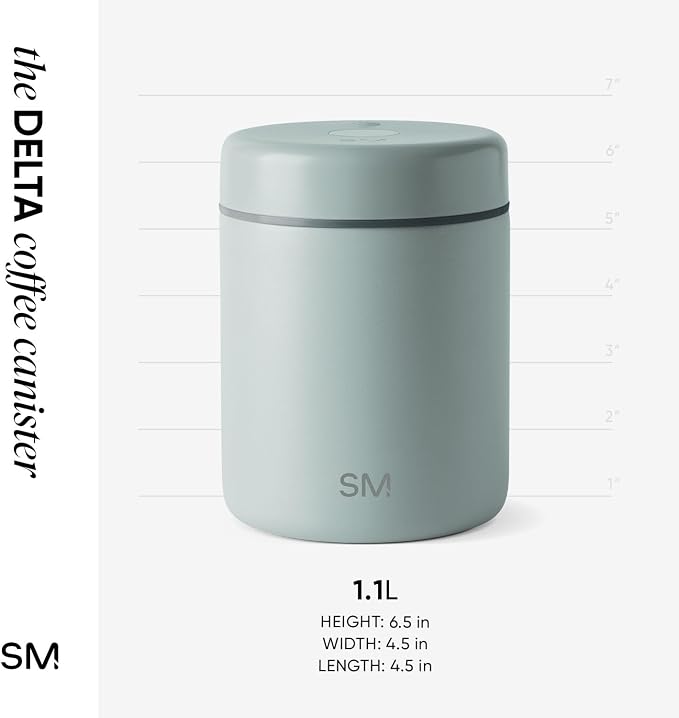 Simple Modern Delta Coffee Canister | Airtight Vacuum Seal - Image 5