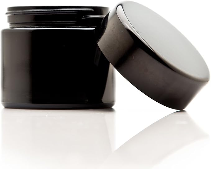 Infinity Jars Classic Black Glass Jar 100 ml Ultraviolet Airtight Smell Proof - Image 2