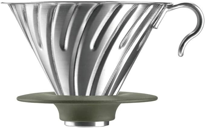 Hario Outdoor V60 Metal Dripper, 02 Silver by Hario