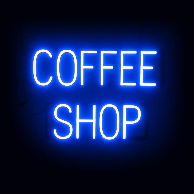 SpellBrite COFFEE SHOP Sign | Coffee Drink-Related Sign by SpellBrite