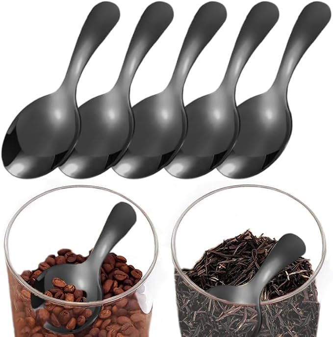 5 Pack Short Handle Scoops for Containers by Yopolaz