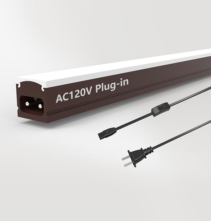 Leetdud Under Cabinet Lighting Plug in, 16 Inch 1 Pc, Linkable AC120V 3CCT by Leetdud