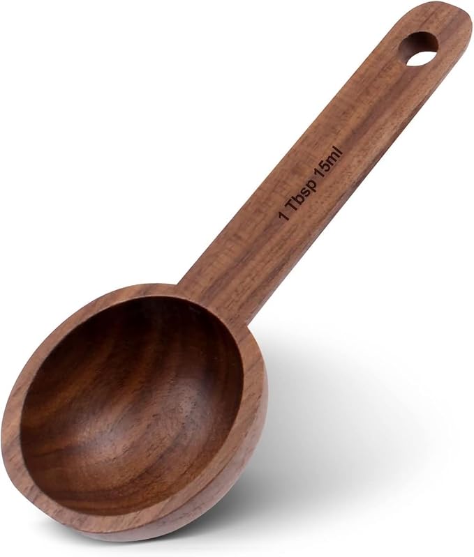 Coffee Scoop, CISHNOU Wooden Tablespoon Scoop Wooden Coffee Ground Spoon by CISHNOU