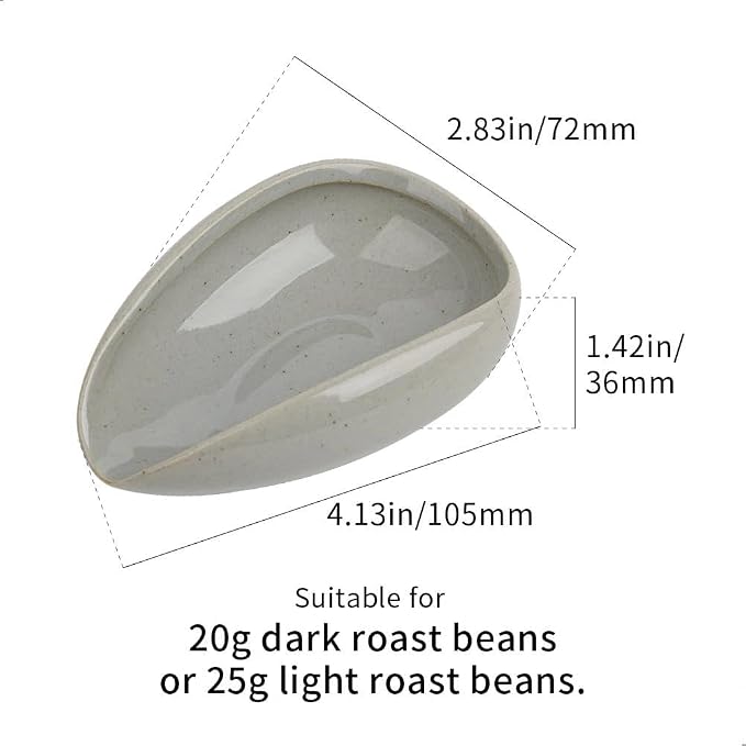 watchget Ceramic Coffee Dosing Cup & Tea Storage Tray, Single Dose Measuring - Image 2