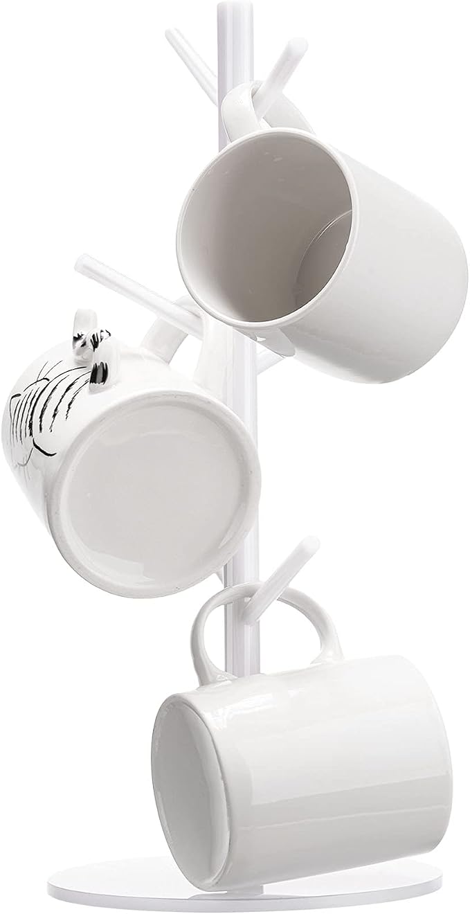 Patelai 14 Inch Acrylic Coffee Mug Tree Coffee Mug Rack Cup Holders by Patelai