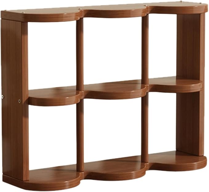 Wooden Coffee Mug Display Rack, Freestanding Grid Vintage Coffee Cup Display by Unknown