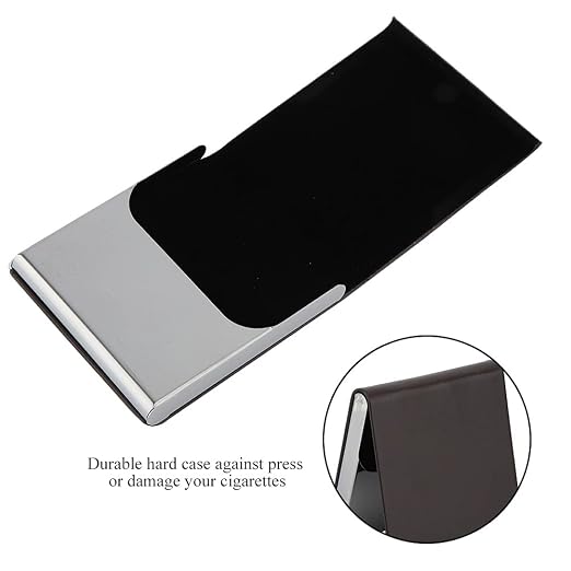 Yosoo Health Gear PU Leather Cigarette Case 10 Cigarettes Holder Hard Travel - Image 3