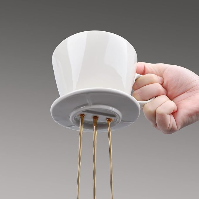 Segarty Pour Over Coffee Maker, Single Cup White Ceramic Coffee Dripper - Image 4