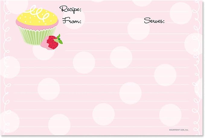 Current Cupcake Recipe Cards by Current