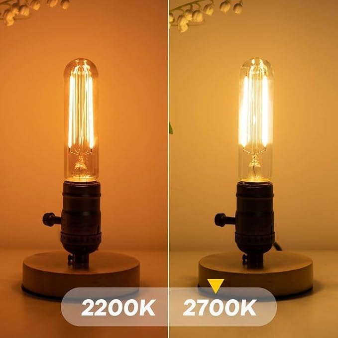 4W Tubular Light Bulbs, E26 T10 LED Bulbs Equvialent to 40Watt Type T Bulbs - Image 5