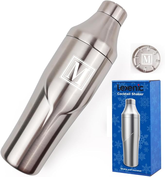 Lexenic 24oz Personalized Double Wall Cocktail Shaker by Lexenic
