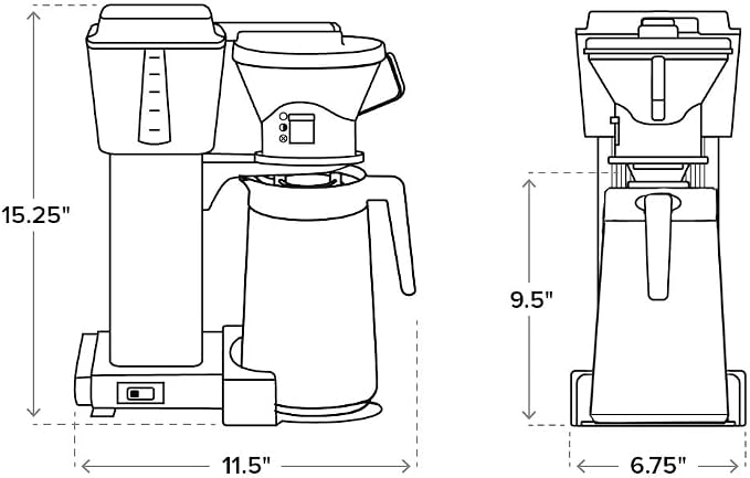 Technivormm Moccamaster 79114 KBT Coffee Brewer, 40 oz - Image 5