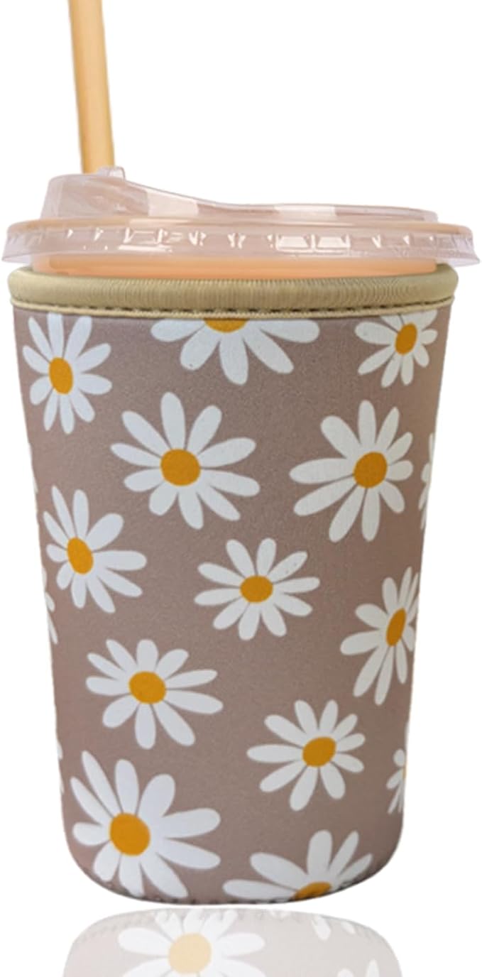 Reusable Insulated Sleeve for Iced Coffee Cup, Coffee Neoprene Sleeve for Cold by Unknown