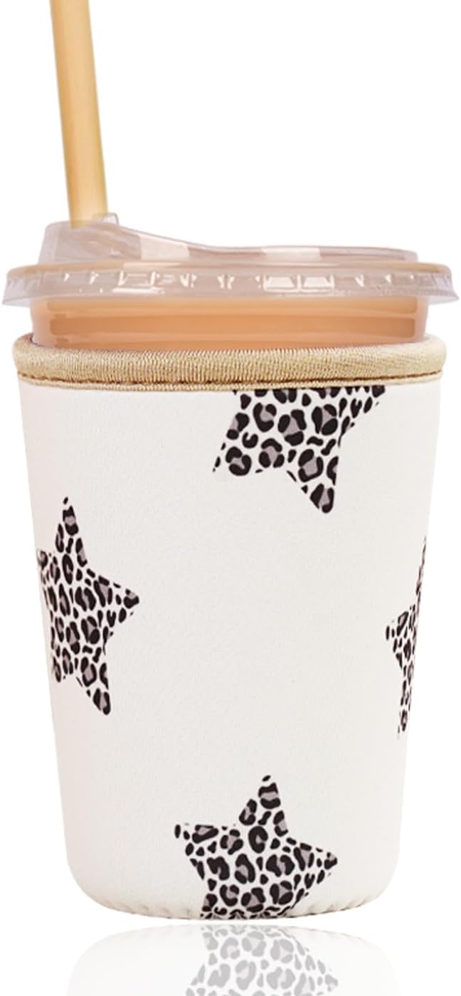 Reusable Insulated Sleeve for Iced Coffee Cup, Coffee Neoprene Sleeve for Cold by Unknown