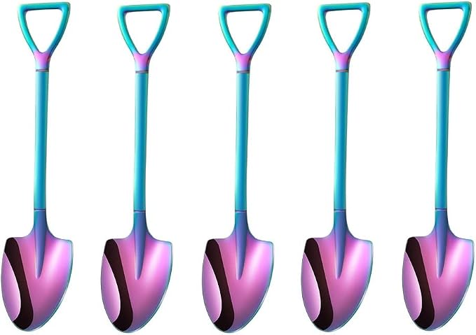 10 Pack Stainless Steel Mini Coffee Spoons, 4.7 Inches by SZLFSX