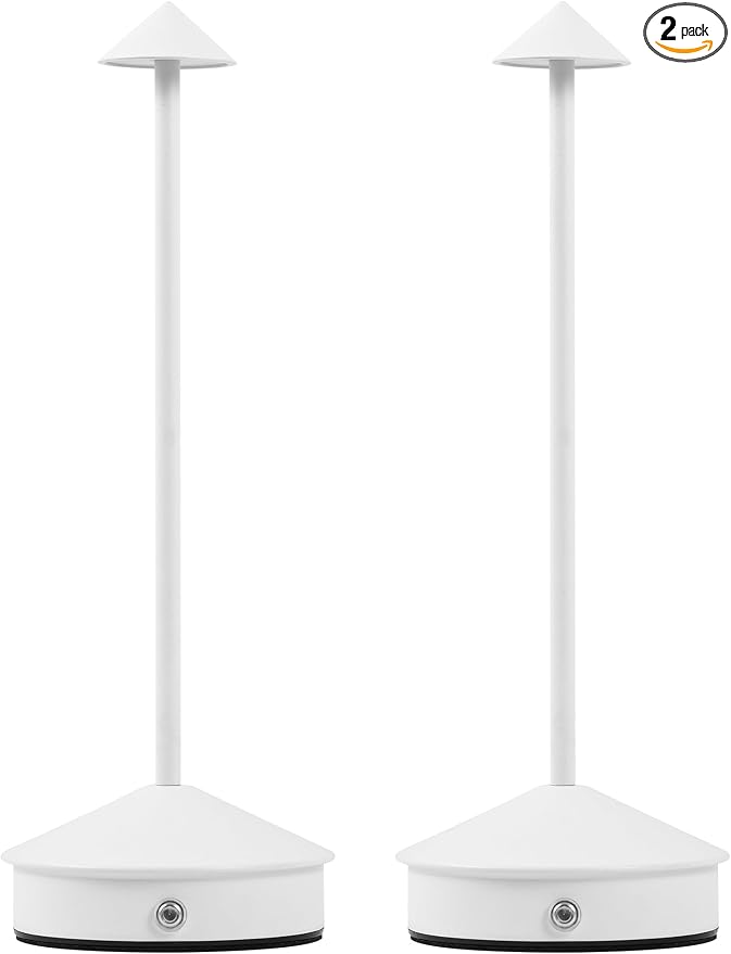 Cordless Table Lamps, LED Rechargeable Desk Lamp, Portable Modern USB Battery by KROPTIBTableLamp