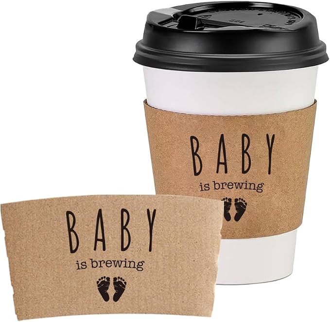 Baby Is Brewing Coffee Sleeves, Hot Iced Coffee Sleeves by DTLGTG