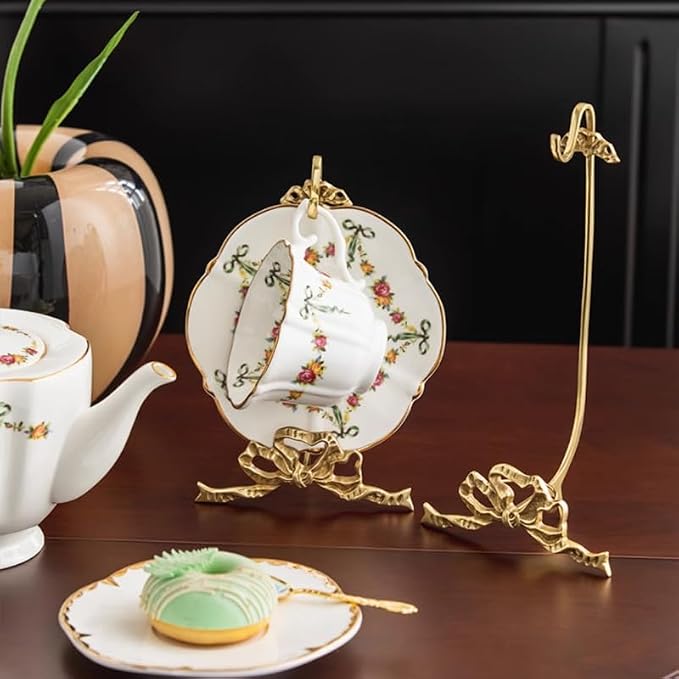 1 Mug Hooks, Brass Material, Classic Durability, countertop Teacup Display Stand - Image 6