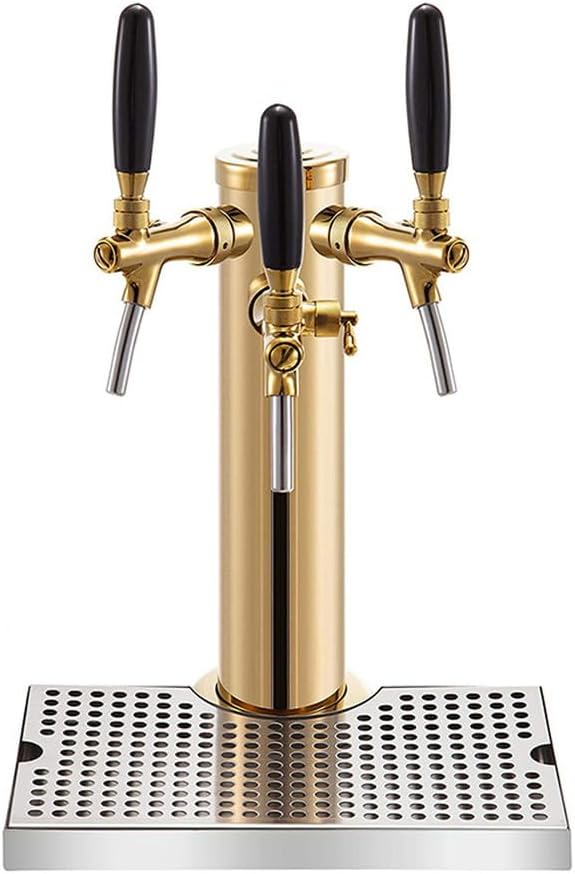 Draft Beer Tower for Home Brewing, Stainless Steel Construction by Unknown