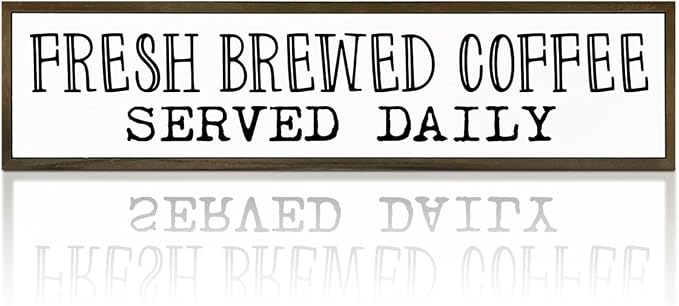Coffee Signs, Coffee Station Decor, Farmhouse Tabletop Shelf Decoration by WKYAER