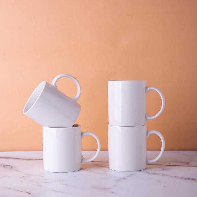 GBhome 12 OZ Off White Coffee Mugs, Ceramic Bulk Coffee Mugs - Image 5