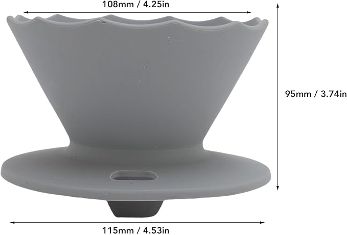 Pour Over Coffee Dripper, Food Grade Silicone Portable Coffee Filter, Folding - Image 9