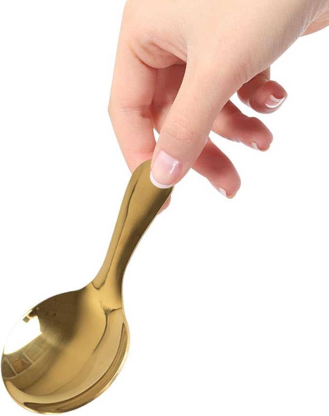 6 PCS Short Handle Spoons, Mini Scoops Coffee Scoops - Image 4