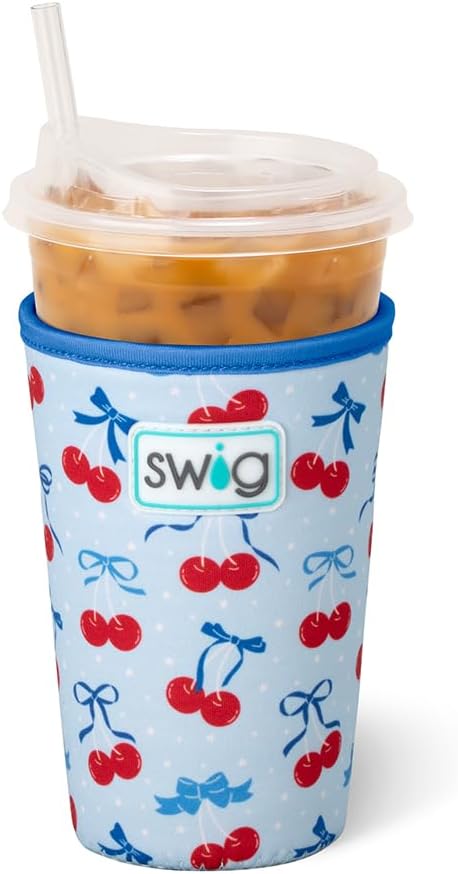 Swig Life Medium Iced Cup Coolie, Standard 22oz Iced Coffee Cup Insulator Sleeve by SwigLife
