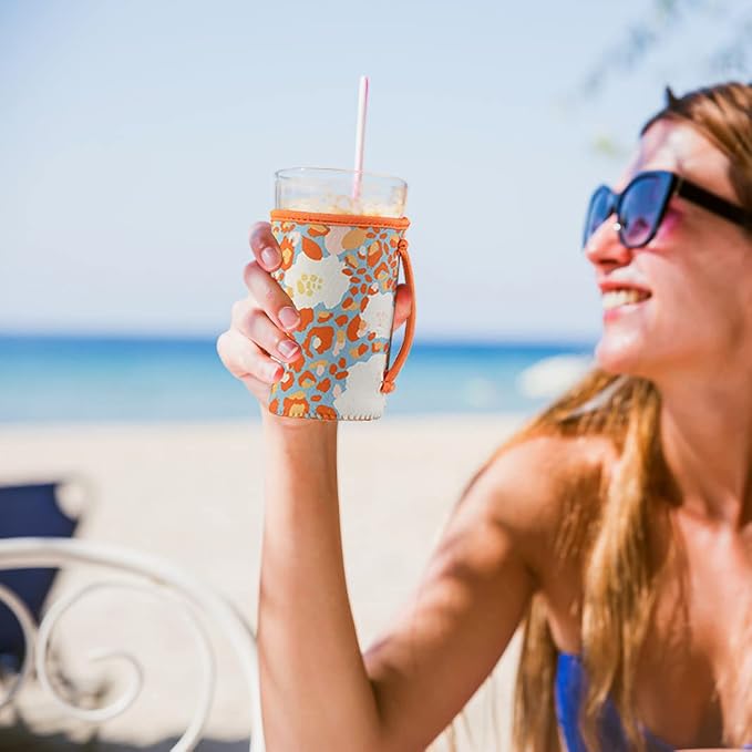 KJQJLY 3 Pack Reusable Iced Coffee Sleeves - Image 8