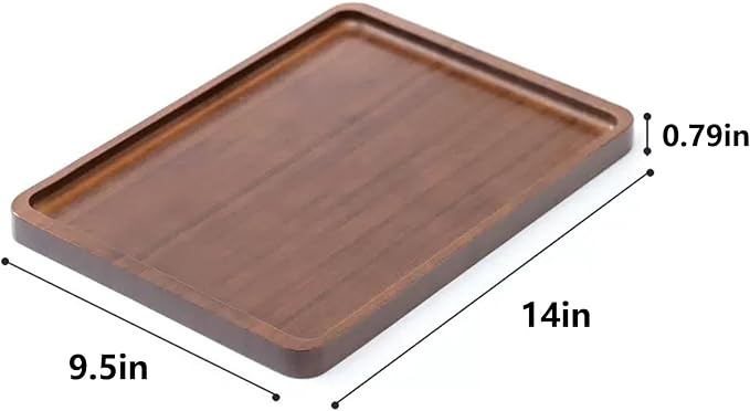 XZHXFX Bamboo Serving Tray, Food Tray - Image 3
