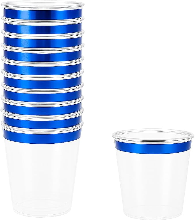 Mandala Crafts Disposable 1oz Plastic Mini Shot Glasses - Image 2