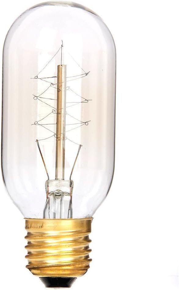Vintage Edison Bulbs, 25 Watt, 2700K Warm White Spiral Cage Filament Light Bulbs - Image 3