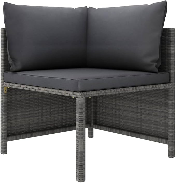 9-Piece Modular Garden Lounge Set, Sectional Outdoor Sofa - Image 3
