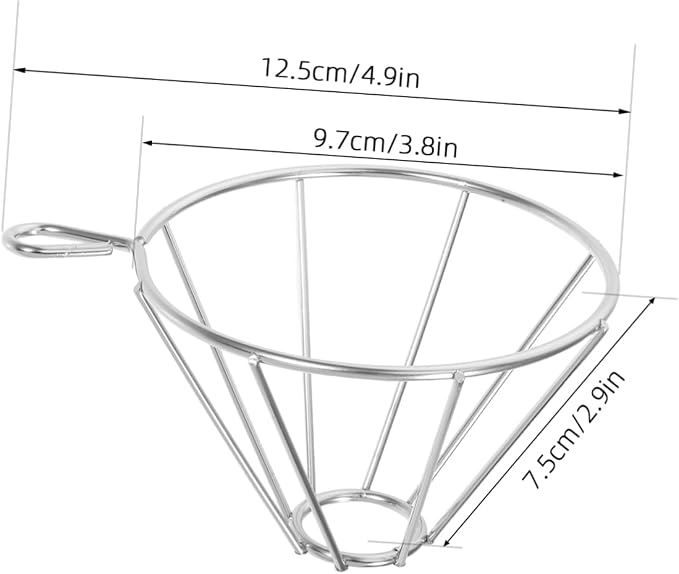 Cone Filter Funnel Stand Stainless Steel Drip Funnel Holder Versatile Coffee - Image 8