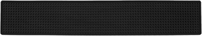 FUNSUEI 5 PCS 4 x 24 Inch Black Rubber Bar Mats, Rubber Bar Service Spill Mat - Image 5