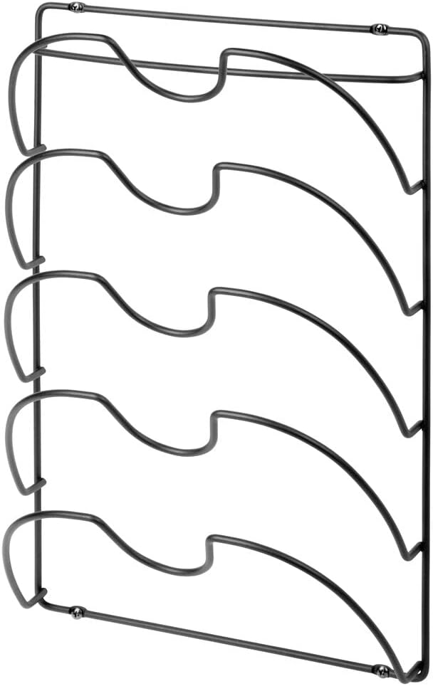 mDesign Metal Wire Pot and Pan Lid Rack Organizer - Image 6