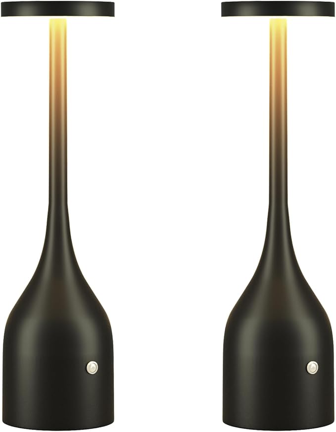 Yogaret 2 Pack Rechargeable Table Lamps Cordless, 5000mAh Battery Operated LED by Unknown