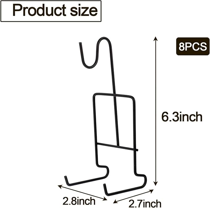 8 Pack Tea Cup and Saucer Display Stand Holder Metal Stand - Image 2
