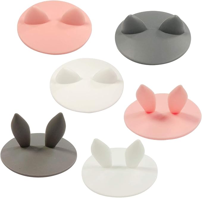 allydrew Silicone Cup Lids, Anti-Dust Leak-Proof Coffee Mug Covers by allydrew